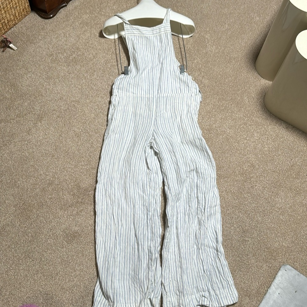 Cute overalls in cotton striped